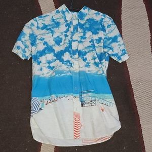 Realistic beach button-up.